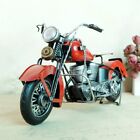 Collectible Iron Motorcycle Sculpture Retro Handcrafted Metal Motorbike Model