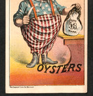 Rare Uncle Sam Keagle   Geuder Baltimore Oysters National Brand Trade Card J us