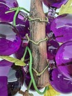 Vintage Mid-century Modern  mcm  Purple Lucite Grapes 8   