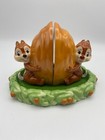 Disney Chip And Dale Hugging A Walnut Salt   Pepper Shakers Le350