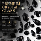 Pure Black Nail Art Rhinestones Multi Shapes Flatback Gems Diamonds
