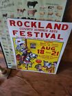 Rockland County Fair Poster New York Laminated Larger 29 X 22 Usa Americana     