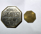 New York City 42nd St Show World Center  Girl Peep Show 70s Tokens Scarce 