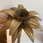 3 Antique Vintage Brass  Wall Sconce Lot Beautiful Heavy 16 Inch Detail Candle