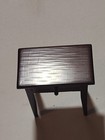 Vintage 1970 s Dollhouse Miniature Wooden Formal End Side Table With Drawer 2 5 