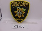 Vintage Obsolete Embroidered Patch State Of Hawaii Public Safety Sheriff