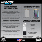 Graphics Kit For Atv Honda Trx 400ex  1999-2004  Snagged Series - Rainbow