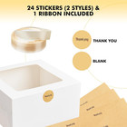 24pcs Cake Boxes With Window  10x10x5 Inches White Bakery Boxes  Cookie Dessert
