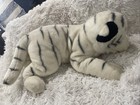 30   realistic Toys R Us Animal Alley Plush White   Black Siberian Tiger Blue Eyes