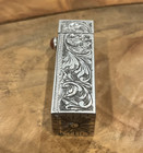 Vintage Lipstick Holder- 800 Sterling Silver - Ornate Etched European Vintage