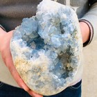 7 11lb Natural Blue Celestite Geode Quartz Crystal Mineral Specimen Healing