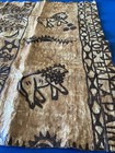 Old Vintage Authentic Pacific Island Tapa Bark Cloth Large 60x 39 Inches