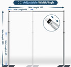 Pipe And Drap Backdrop Stand Kit  10x 10ft Heavy Duty Adjustable Frame