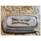 Towle Jade Plain Sterling Silver Butter Dish With Lid And Liner