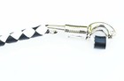 Pu Leather Motorcycle Whip Get Back Whip 1  Ball   Skulls 36  Black   White
