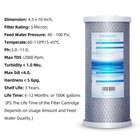 Geekpure Whole House Carbon Block Replacement Water Filter 4 5  X 10  - 2 Pk