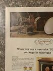 1965 Motorola Color 65 Tv Print Ad Rectangular Color Tube Slim Cabinet Vtg 1960s