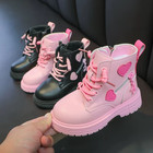 Girls Boots Kids Fashion Rubber Boots Cool Girl Autumn And Winter Cotton Soft So