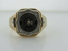 Fire District Commissioner 10k Yellow Gold Fire Dept Firefighter Ring
