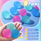 Textured Mini Stress Balls  9 Pack High Density Solid Squishy Toys  1 6  Small S