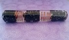 Orgone Wand  Orgone Black Tourmaline Wand With 2 Helix Copper Coils