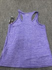 New Under Armour Ua 1291294 Womens Heat Gear Tank Top L Purple Wave 889