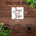 Christian Stencil For Painting 6  Bible Verse Stencils Reusable Drawing Template