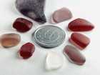 Genuine Sea Glass Surf-tumbled Various Rare Color   purple And Red