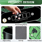 Poker Table Top 70  X 35   Texas Hold em Poker Mat For Home Game Nights 