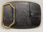 Exxon Brass Belt Buckle Goldtone 1981 Bts Free Shipping