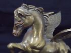 Vintage Brass Pegasus Sculpture Statue Flying Winged Horse Estate Find
