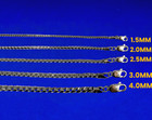 14k White Gold Solid Round Franco Box Chain Necklace Men Women 1mm-4mm 16 -30 
