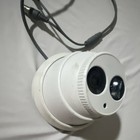 White Dome Cctv Security Camera Dual Lens Wired Night Vision Wall Mounted