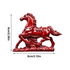 Wooden Horse Figurine 2026 Chinese New Year Horse Good Luck Decor Animal Statue