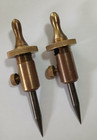 Heavy Duty Brass Trammel Points - Unmarked