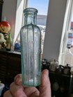 Half Pint Aqua South Carolina Dispensary Palm Tree Strap Sided Flask Bottle