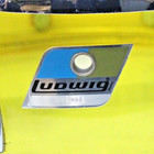 Vintage 1970s Ludwig No 2205 Vistalite Yellow Snare Drum 14x5 Acrylic Shell