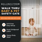 Balancefrom Walk-thru Safety Gate For Baby And Pets  29 1-33 8 w  30 h  White