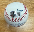 Jeff Bagwell Hof 2017 Signed Official Major League Baseball Beckett Witnessed