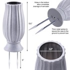 Bocola Cemetery Vase For Grave Decorations With Metal Spike Headstones Flower   