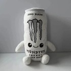 Monster Energy Drink Plush Toy White Zero Sugar Can Soft Stuffed Doll Decor Gift