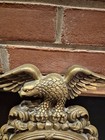 Vintage  Syroco Federal Style Eagle Mirror  Brown Plastic  15 Inches