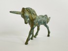 Unicorn Statue  bronze  - Horse Statuette Small Figurine Table Decor 6 5cm  2 5 