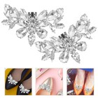 1pair Shoe Clips Rhinestone Shoe Charms Shoes Decorative Accessories For Wedding