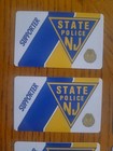  Nj State Police Lot -uv  Vinyl Decals -  6  Supporter Cards - Back The Blue 