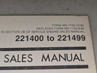 Briggs   Stratton Ms-7733 Sales Manual  December 1983 - Free Shipping W tracking