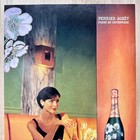 1998 Perrier Jou  t Flour De Champagne Vintage Print Ad Restaurant Woman Advert
