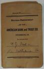 Petersburg Virginia Va Savings   Loan Assn American Bank   Trust 1926 Books D
