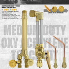 Medium Duty Oxy Acetylene Gas Welding Outfit Tote Kit  Oxygen   Acetylene Cuttin