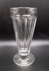 Vintage Soda Fountain ice Cream milkshake  Thick   Heavy 3  X 7  Serving Glass 